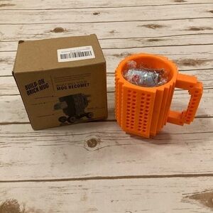Build-On Brick Coffee Mug Orange